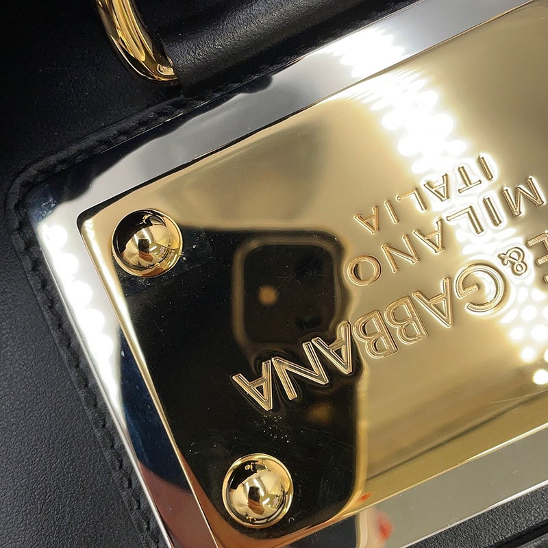 ドルチェ&ガッバーナ トートバッグ シシリー レザー BB7016AW57618099 DOLCE&GABBANA 黒 2way