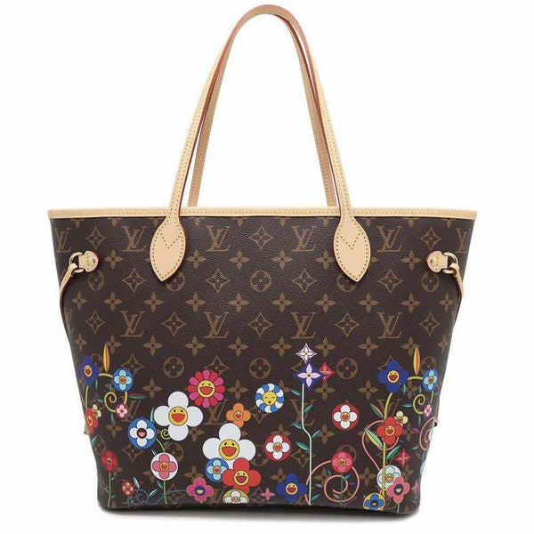 ルイヴィトン トートバッグ モノグラム LV × TM ネヴァーフルMM ポーチ付き M13271 LOUIS VUITTON 村上隆 コラボ