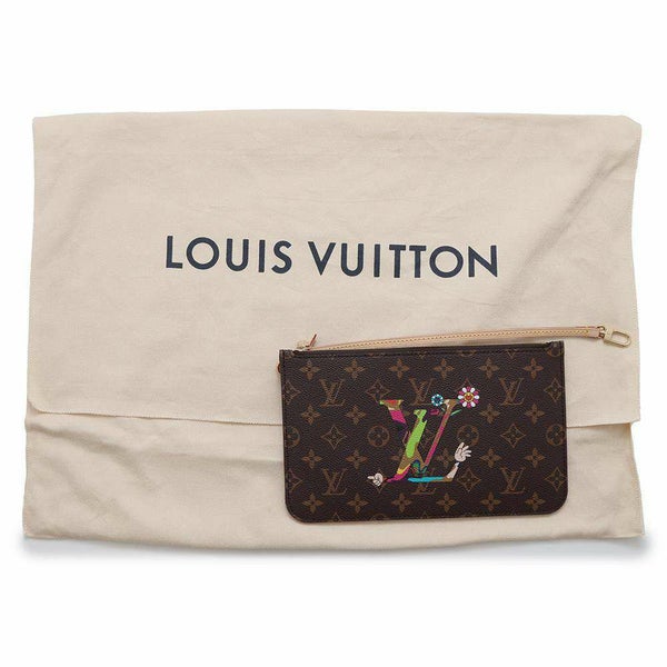 ルイヴィトン トートバッグ モノグラム LV × TM ネヴァーフルMM ポーチ付き M13271 LOUIS VUITTON 村上隆 コラボ