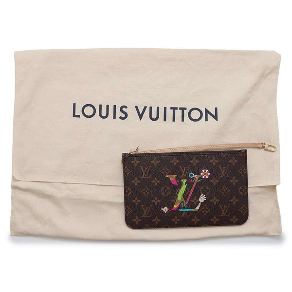 ルイヴィトン トートバッグ モノグラム LV × TM ネヴァーフルMM ポーチ付き M13271 LOUIS VUITTON 村上隆 コラボ