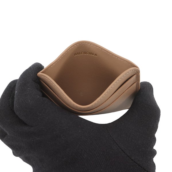 バレンシアガ カードケース CASH2.0 カーフレザー 810899 BALENCIAGA ベージュ