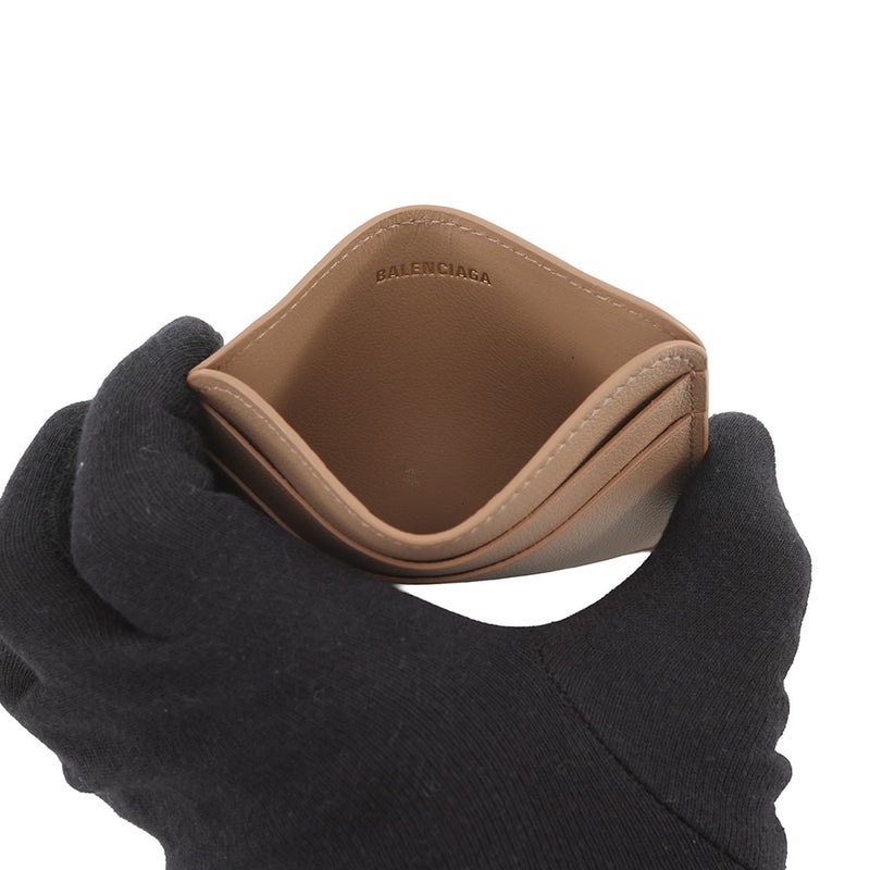 バレンシアガ カードケース CASH2.0 カーフレザー 810899 BALENCIAGA ベージュ