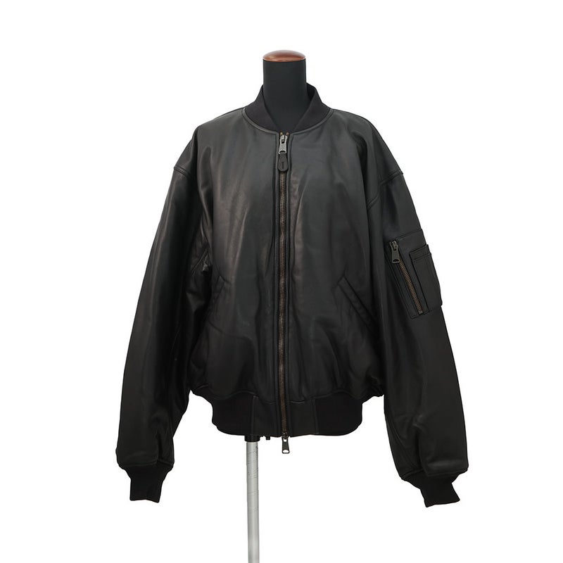 バレンシアガ ジャケット ボンバージャケット レディースサイズS 808911 BALENCIAGA 黒 アウター