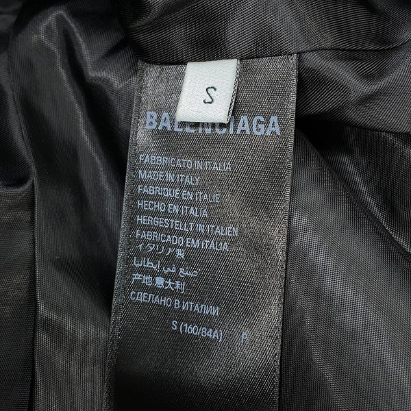 バレンシアガ ジャケット ボンバージャケット レディースサイズS 808911 BALENCIAGA 黒 アウター