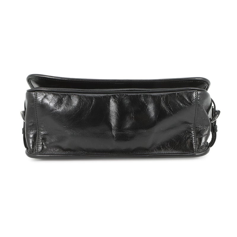 プラダ ショルダーバッグ トライアングルロゴ ソフトルックス レザー 2VD073 PRADA 黒