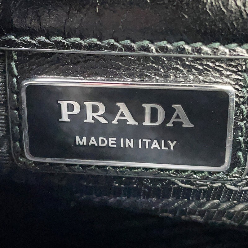 プラダ ショルダーバッグ トライアングルロゴ ソフトルックス レザー 2VD073 PRADA 黒