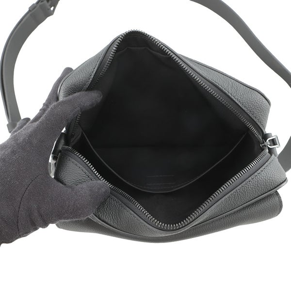 ルイヴィトン ショルダーバッグ ワクシーカーフレザー ボーディング・メッセンジャー M15265 ヴィトン ブラック 黒