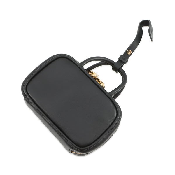 ミュウミュウ バッグチャーム マイクロバッグ レザー 5NR036 Miu Miu 黒