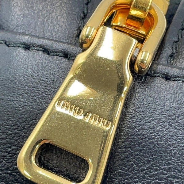 ミュウミュウ バッグチャーム マイクロバッグ レザー 5NR036 Miu Miu 黒