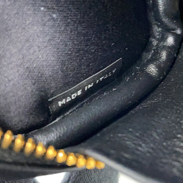 ミュウミュウ バッグチャーム マイクロバッグ レザー 5NR036 Miu Miu 黒