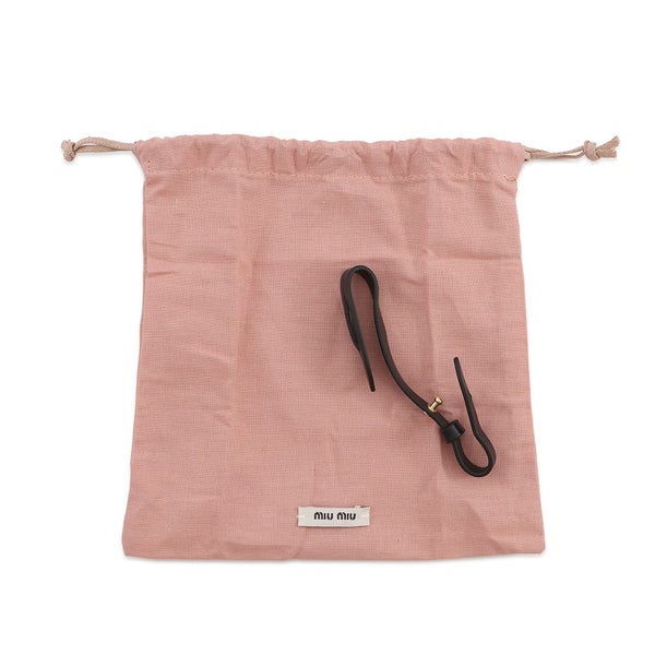 ミュウミュウ バッグチャーム マイクロバッグ レザー 5NR036 Miu Miu 黒