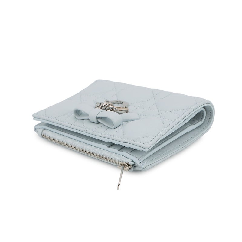 クリスチャン・ディオール 二つ折り財布 レディディオール カナージュ Dahlia ウォレット S2605PUQA