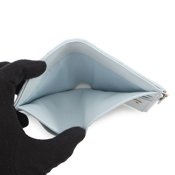 クリスチャン・ディオール 二つ折り財布 レディディオール カナージュ Dahlia ウォレット S2605PUQA