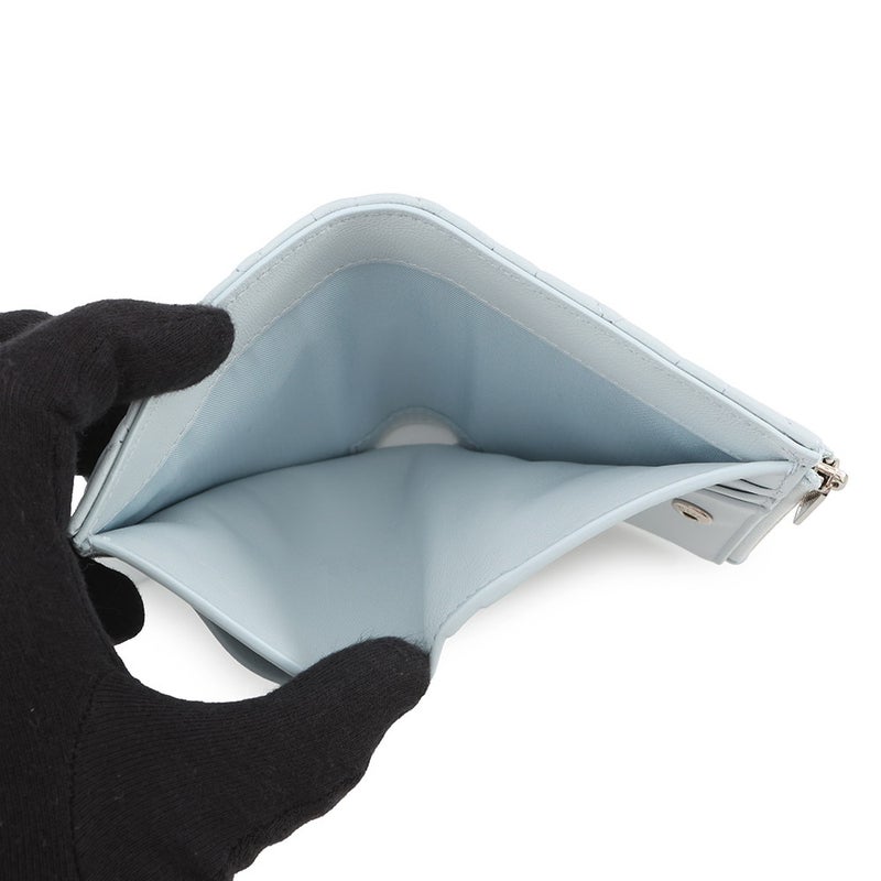 クリスチャン・ディオール 二つ折り財布 レディディオール カナージュ Dahlia ウォレット S2605PUQA