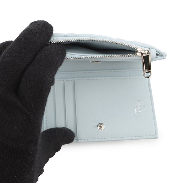 クリスチャン・ディオール 二つ折り財布 レディディオール カナージュ Dahlia ウォレット S2605PUQA