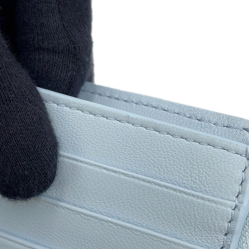 クリスチャン・ディオール 二つ折り財布 レディディオール カナージュ Dahlia ウォレット S2605PUQA