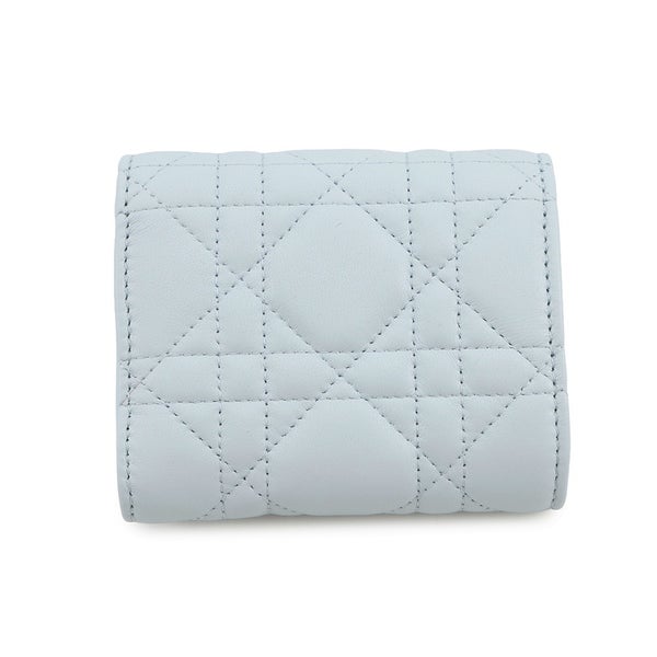 クリスチャン・ディオール 三つ折り財布 カナージュ My Dior Hibiscus Lジップウォレット ラムスキン S2608PUQA