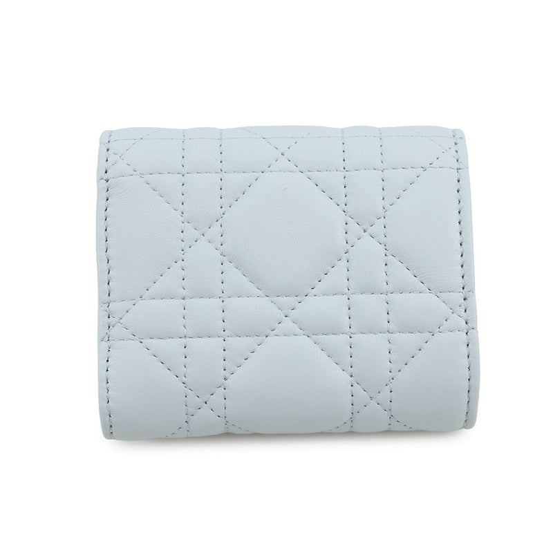 クリスチャン・ディオール 三つ折り財布 カナージュ My Dior Hibiscus Lジップウォレット ラムスキン S2608PUQA