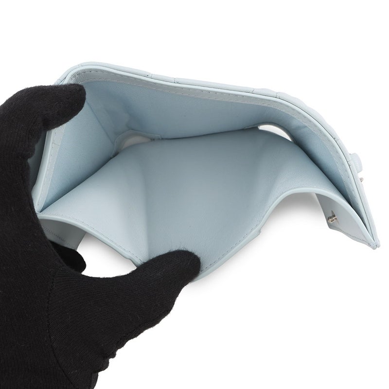 クリスチャン・ディオール 三つ折り財布 カナージュ My Dior Hibiscus Lジップウォレット ラムスキン S2608PUQA