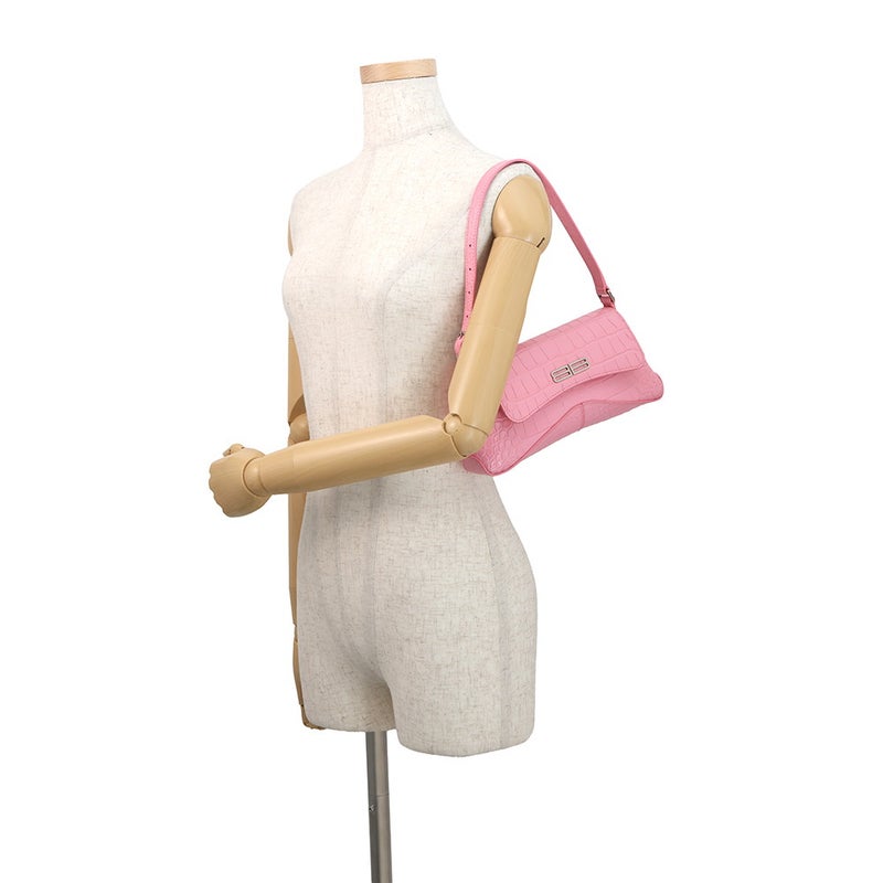 バレンシアガ ショルダーバッグ XX スモール クロコ型押しレザー 695645 BALENCIAGA 2way