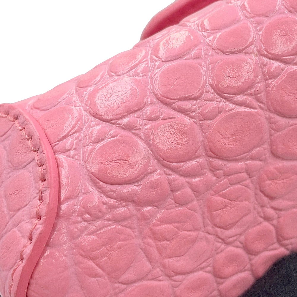 バレンシアガ ショルダーバッグ XX スモール クロコ型押しレザー 695645 BALENCIAGA 2way BALENCIAGA - バレンシアガ ショルダーバッグ XX スモール クロコ型