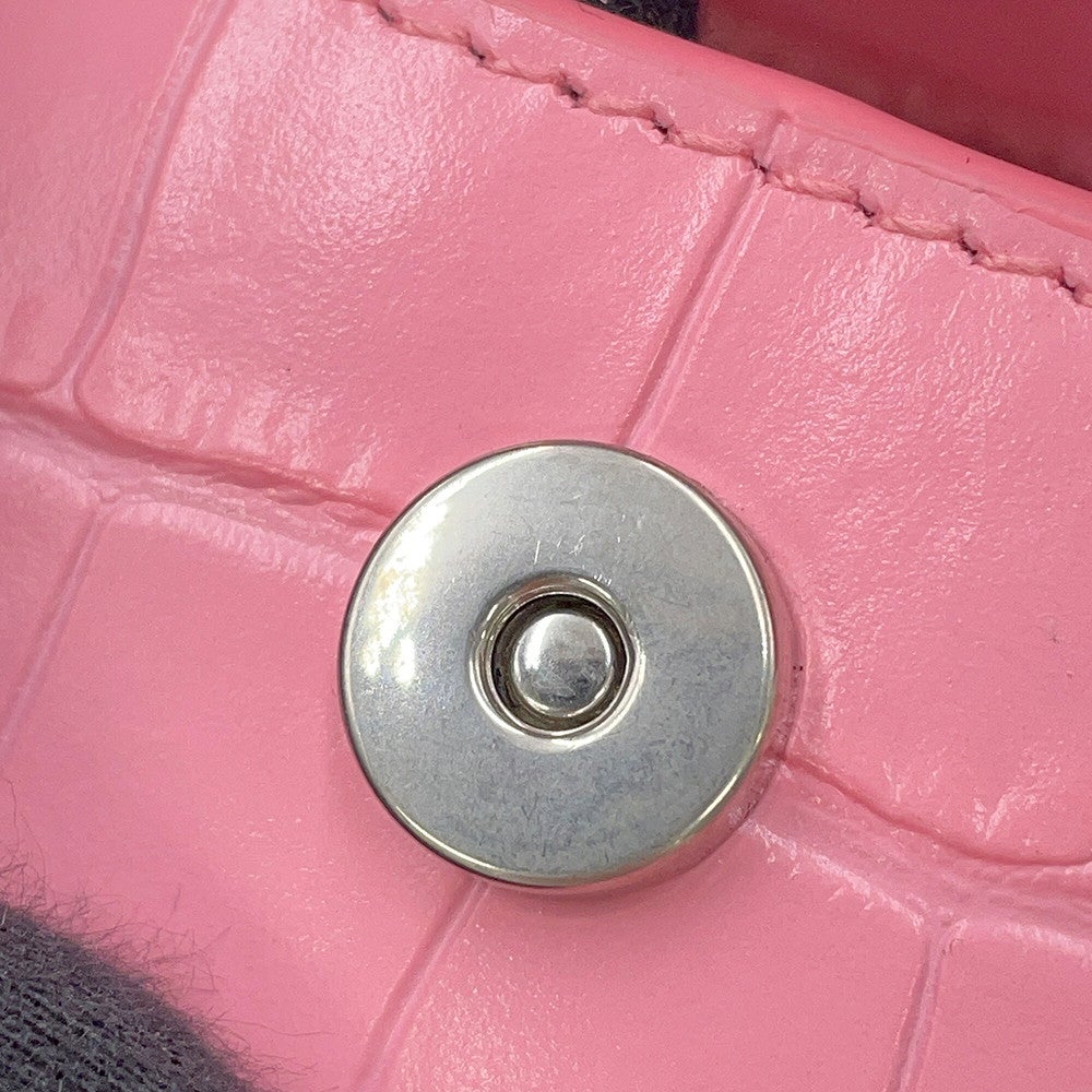バレンシアガ ショルダーバッグ XX スモール クロコ型押しレザー 695645 BALENCIAGA 2way バレンシアガ ショルダーバッグ XX スモール クロコ型押しレザー