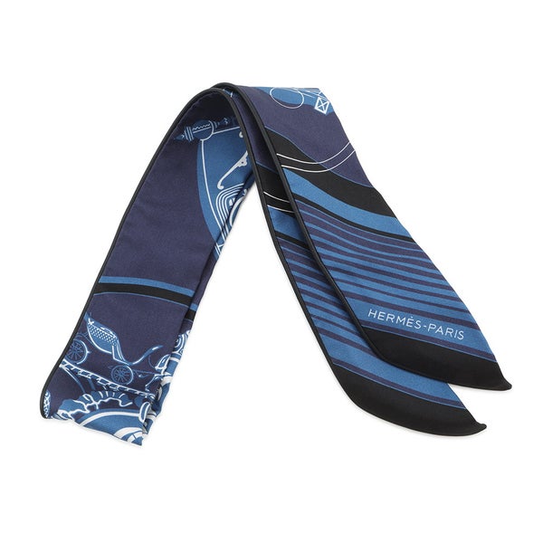 エルメス スカーフ ツイリー  エクスリブリス EX-LIBRIS シルク レザー HERMES 2025春夏