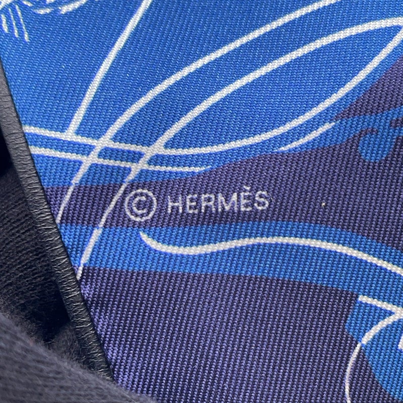 エルメス スカーフ ツイリー  エクスリブリス EX-LIBRIS シルク レザー HERMES 2025春夏