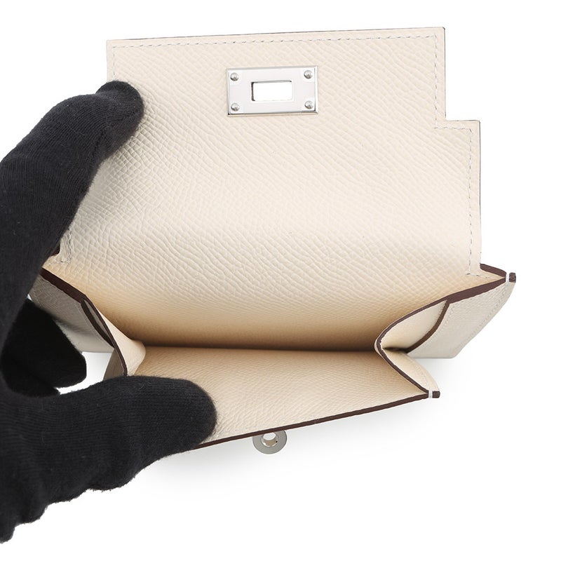 エルメス 財布 ケリーポケット コンパクト ナタ/シルバー金具 エプソン B刻印 財布