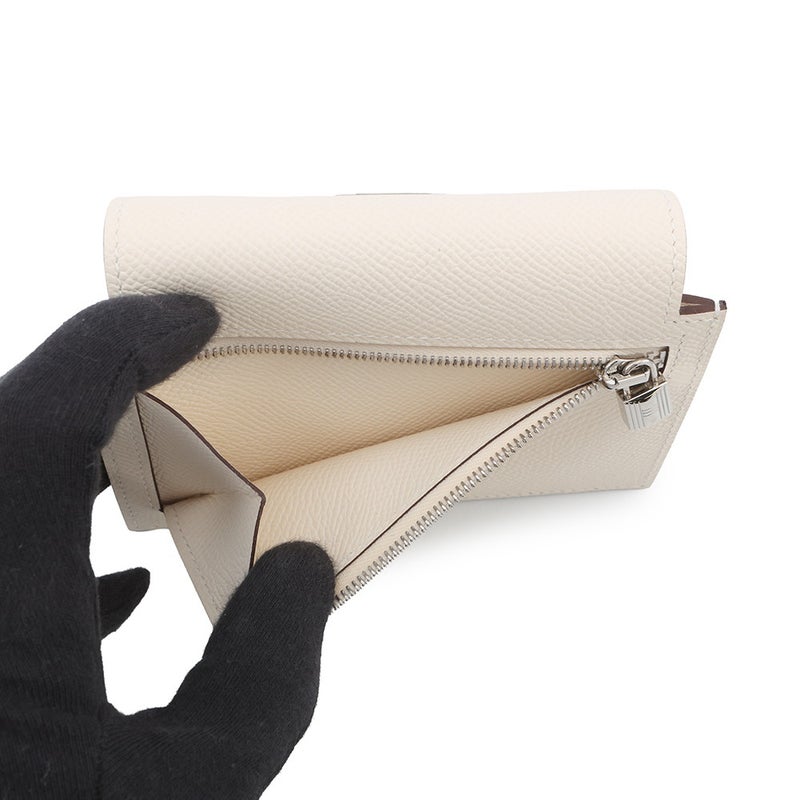 エルメス 財布 ケリーポケット コンパクト ナタ/シルバー金具 エプソン B刻印 財布