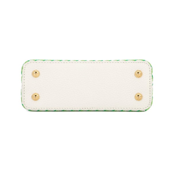 ルイヴィトン ハンドバッグ トリヨンレザー/テキスタイル カプシーヌ MINI M59879 LOUIS VUITTON ヴィトン 白