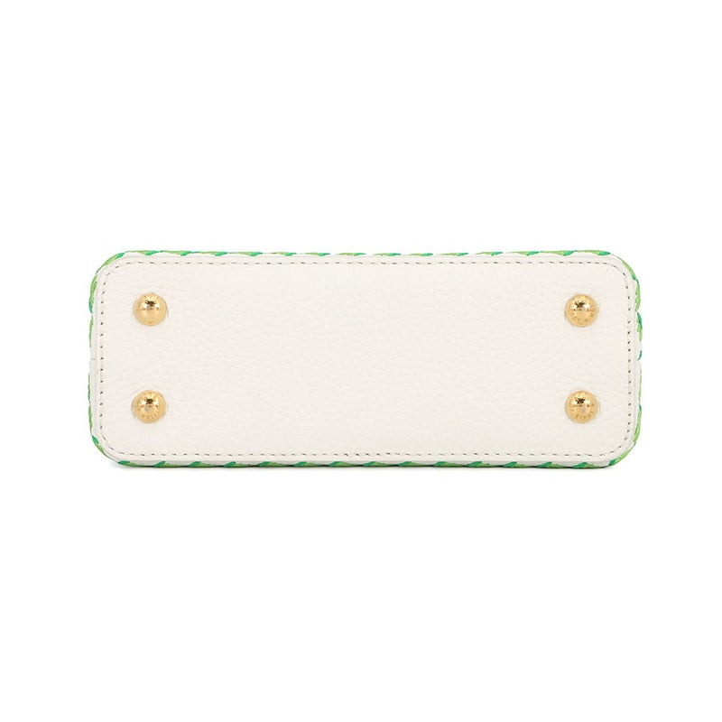 ルイヴィトン ハンドバッグ トリヨンレザー/テキスタイル カプシーヌ MINI M59879 LOUIS VUITTON ヴィトン 白