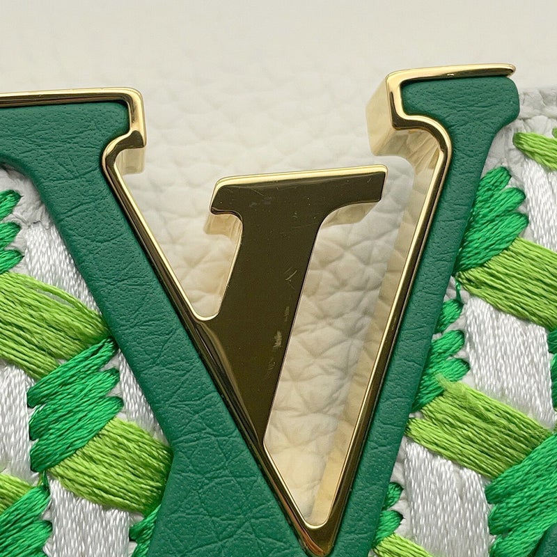 ルイヴィトン ハンドバッグ トリヨンレザー/テキスタイル カプシーヌ MINI M59879 LOUIS VUITTON ヴィトン 白