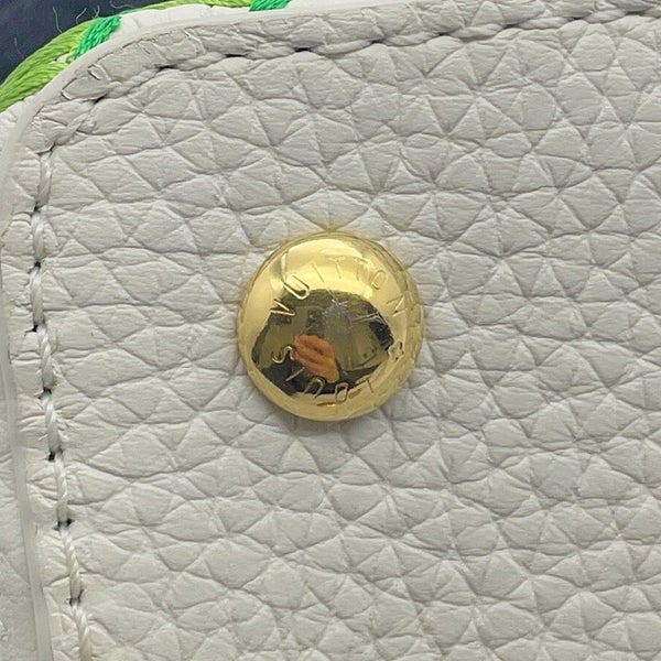 ルイヴィトン ハンドバッグ トリヨンレザー/テキスタイル カプシーヌ MINI M59879 LOUIS VUITTON ヴィトン 白