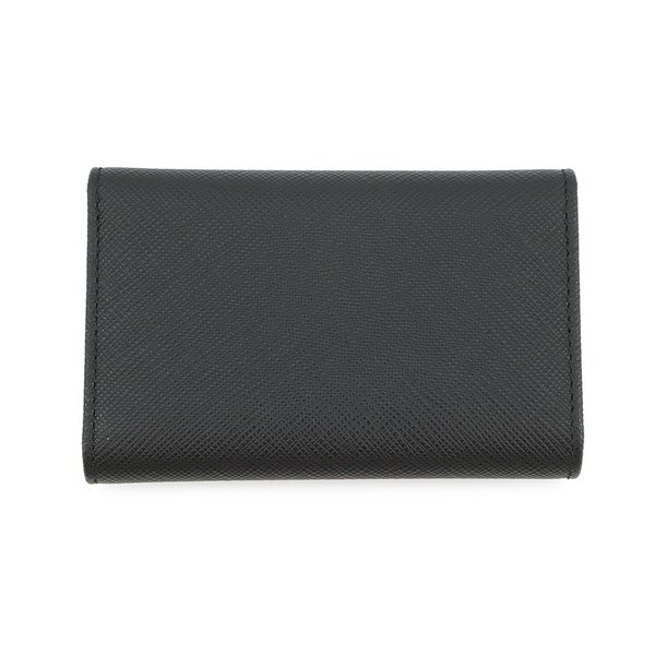 プラダ 4連キーケース マルチカラー キーケース サフィアーノレザー 1PG004 PRADA キーリング付き 黒