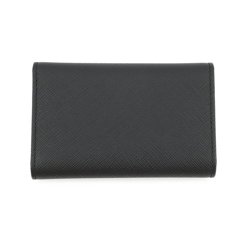 プラダ 4連キーケース マルチカラー キーケース サフィアーノレザー 1PG004 PRADA キーリング付き 黒