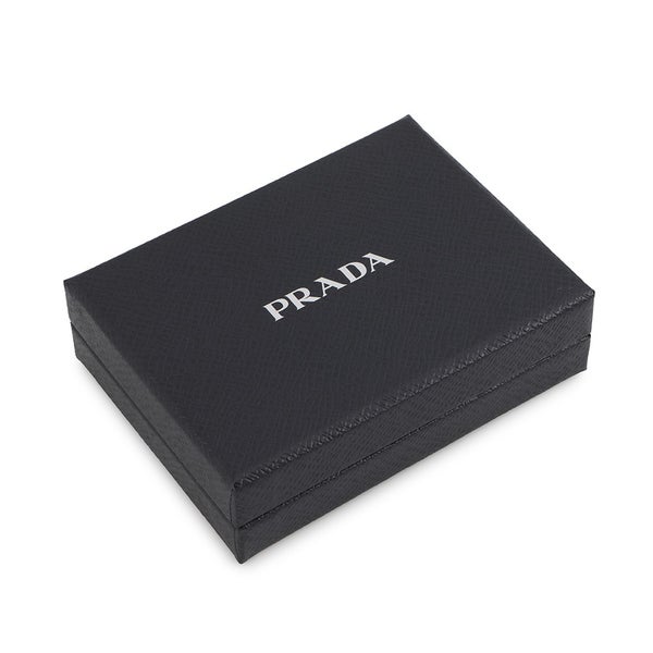 プラダ 4連キーケース マルチカラー キーケース サフィアーノレザー 1PG004 PRADA キーリング付き 黒