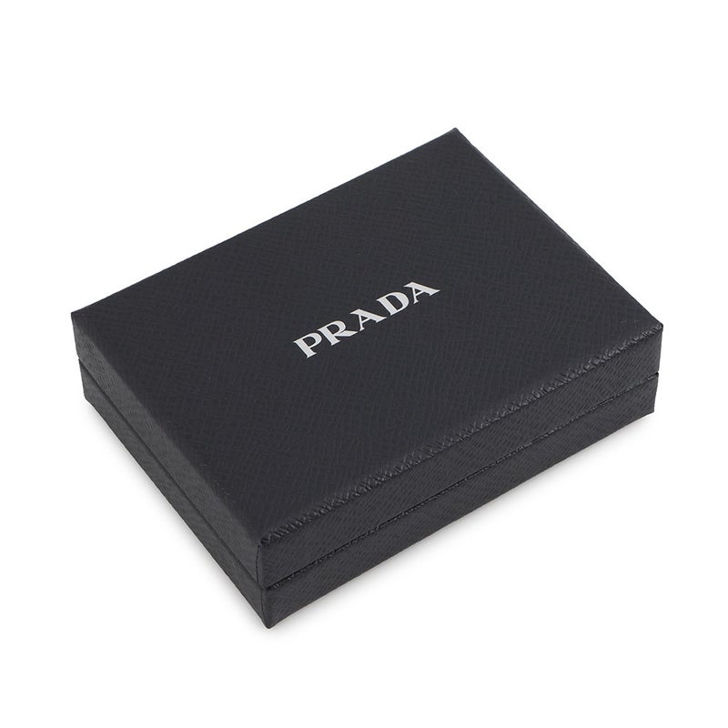 プラダ 4連キーケース マルチカラー キーケース サフィアーノレザー 1PG004 PRADA キーリング付き 黒