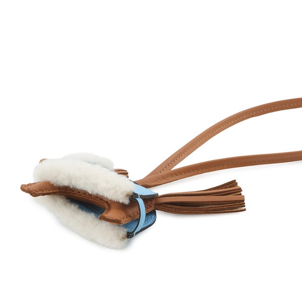 エルメス バッグチャーム ロデオPM ロベオ プラッシュ エルメス バッグチャーム ロデオPM ロベオ プラッシュ ラムスキン/ムートン K刻印