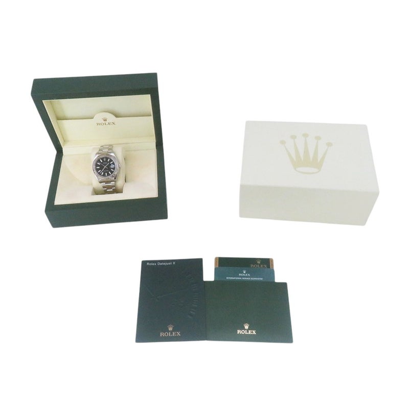 ロレックス デイトジャスト2 ランダムシリアル ルーレット 116334 ROLEX 腕時計 黒文字盤
