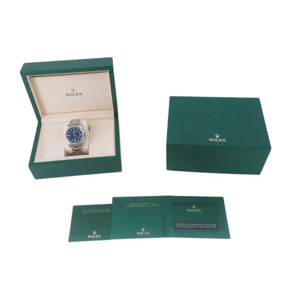ロレックス オイスターパーペチュアル41 ランダムシリアル ルーレット 124300 ROLEX 腕時計 ブライトブルー文字盤