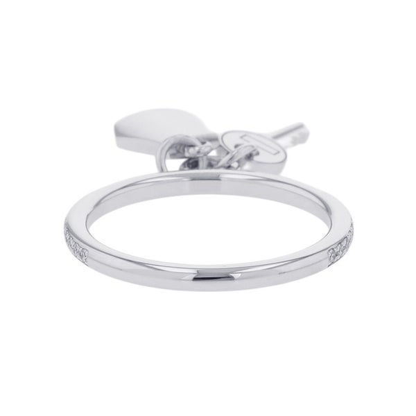 エルメス リング ケリー・クロシェット PM ダイヤモンド32P 計0.11ct K18WGホワイトゴールド リングサイズ49 HERMES