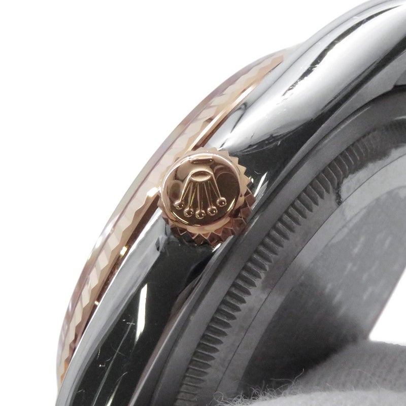 ロレックス デイトジャスト SS/K18PG V番 116231G ROLEX 腕時計 ピンクコンピューター文字盤 10Pダイヤ