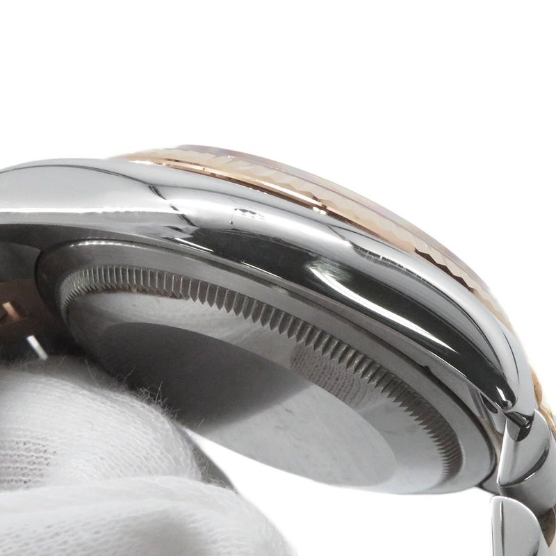 ロレックス デイトジャスト SS/K18PG V番 116231G ROLEX 腕時計 ピンクコンピューター文字盤 10Pダイヤ