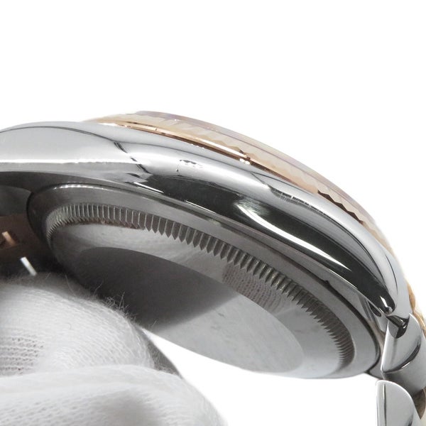 ロレックス デイトジャスト SS/K18PG V番 116231G ROLEX 腕時計 ピンクコンピューター文字盤 10Pダイヤ