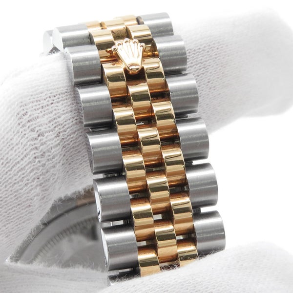 ロレックス デイトジャスト SS/K18PG V番 116231G ROLEX 腕時計 ピンクコンピューター文字盤 10Pダイヤ