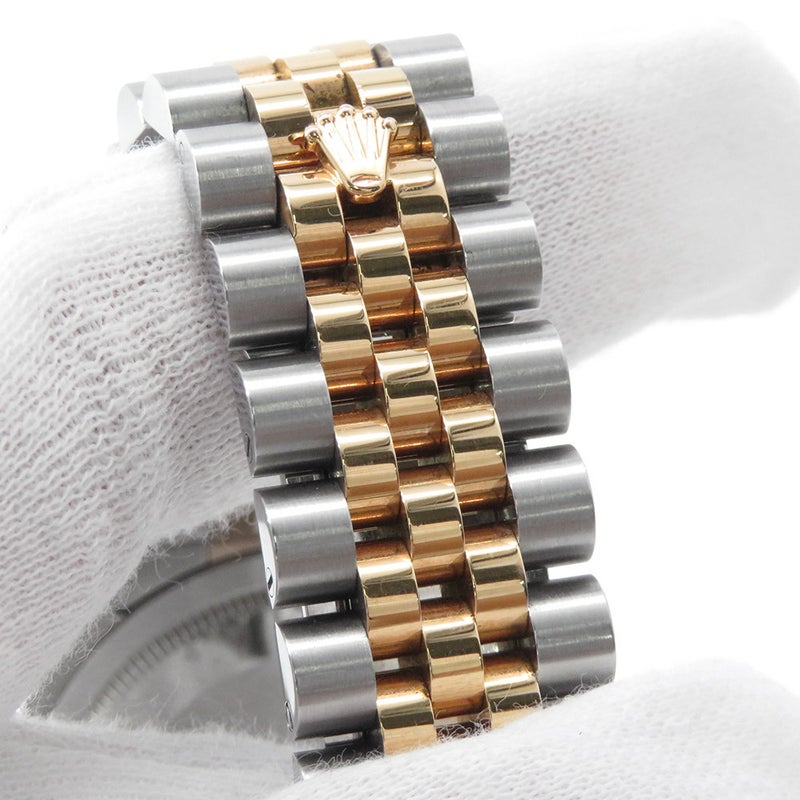 ロレックス デイトジャスト SS/K18PG V番 116231G ROLEX 腕時計 ピンクコンピューター文字盤 10Pダイヤ