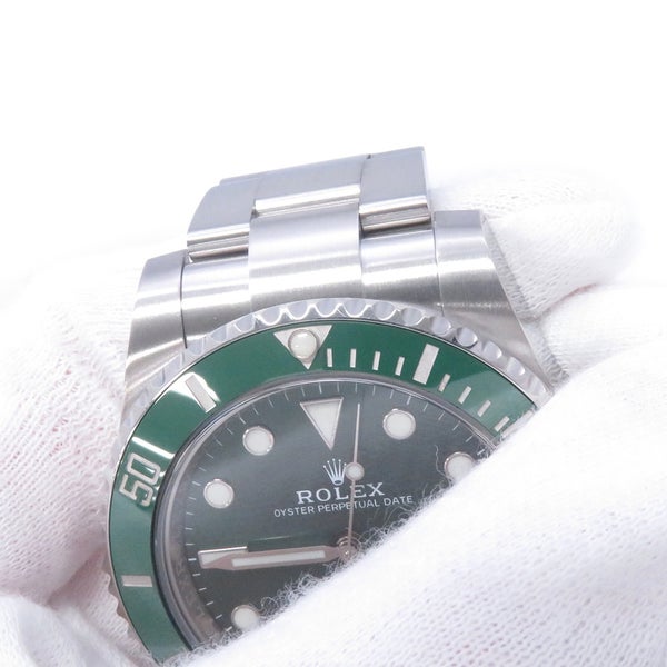 ロレックス サブマリーナ デイト グリーン ランダムシリアル ルーレット 116610LV ROLEX 腕時計 ウォッチ グリーン文字盤