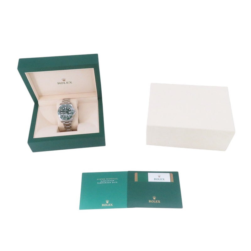 ロレックス サブマリーナ デイト グリーン ランダムシリアル ルーレット 116610LV ROLEX 腕時計 ウォッチ グリーン文字盤