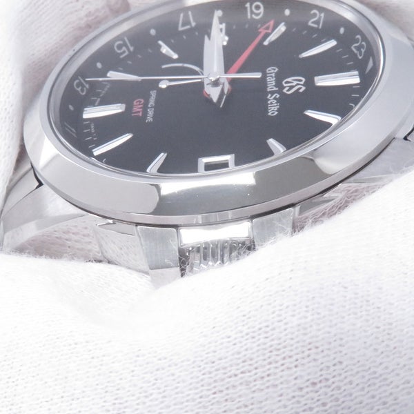 セイコー グランドセイコー スプリングドライブ GMT SBGE213 SEIKO 腕時計 黒文字盤